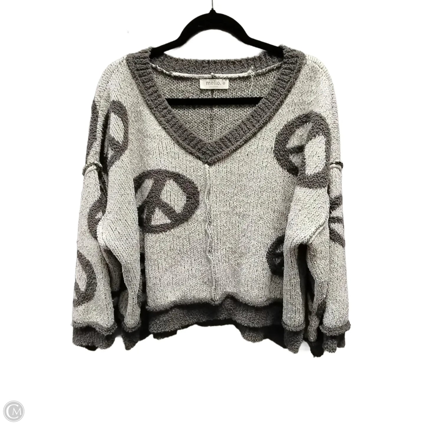 Sweater By Clothes Mentor In Grey, Size: M