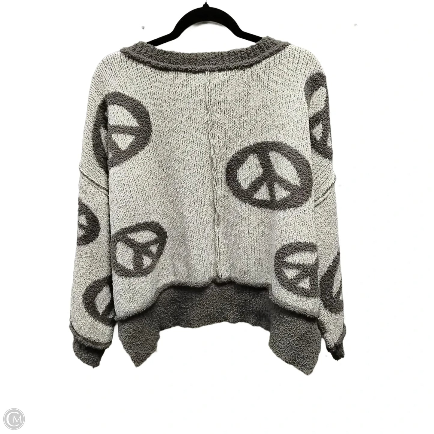 Sweater By Clothes Mentor In Grey, Size: M