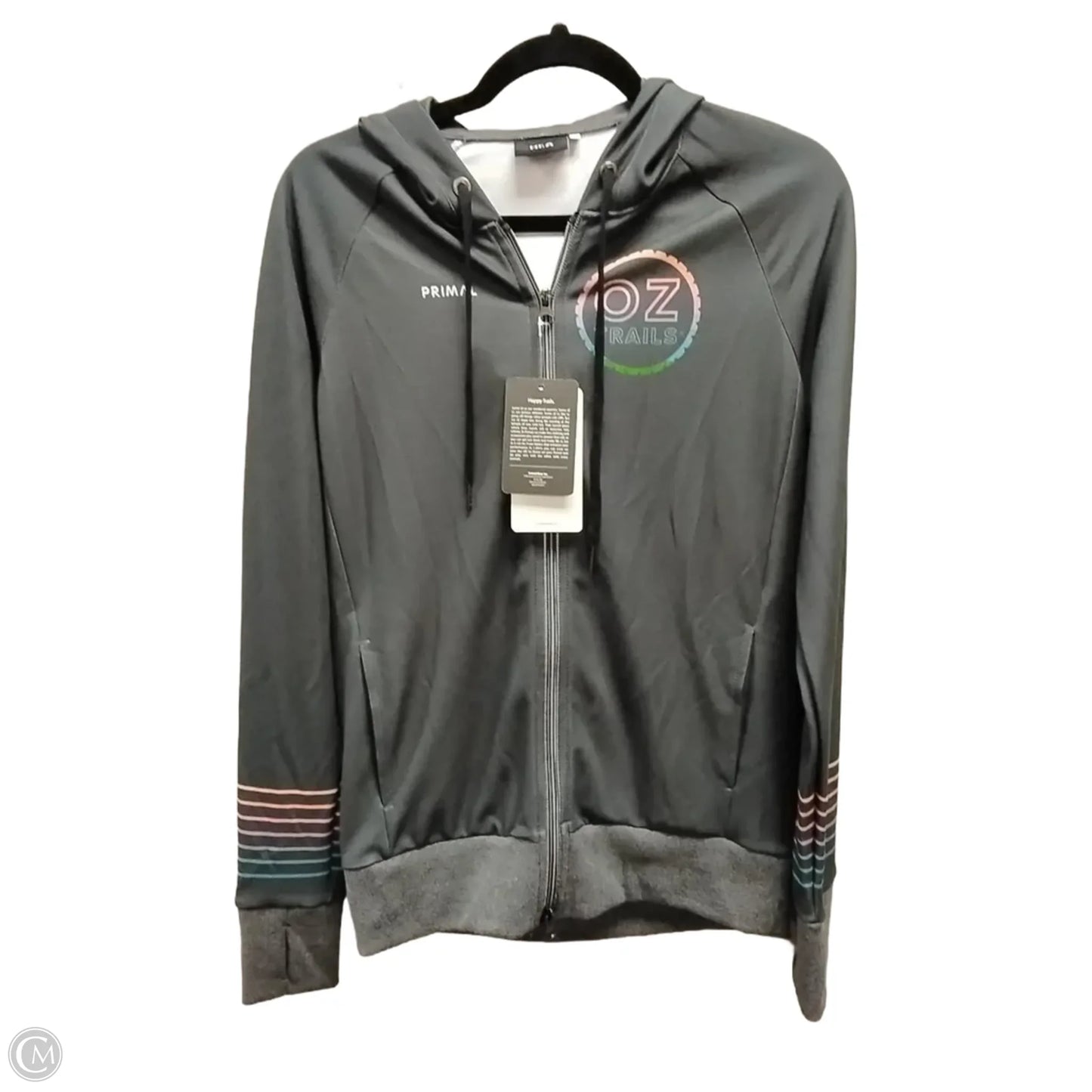 Sweatshirt Hoodie By Clothes Mentor In Grey, Size: M