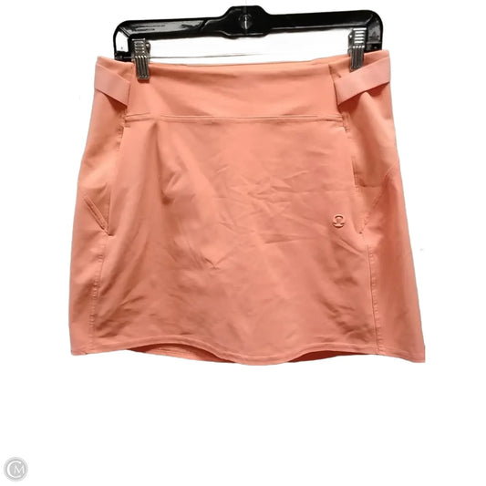Athletic Shorts By Lululemon In Orange, Size: M