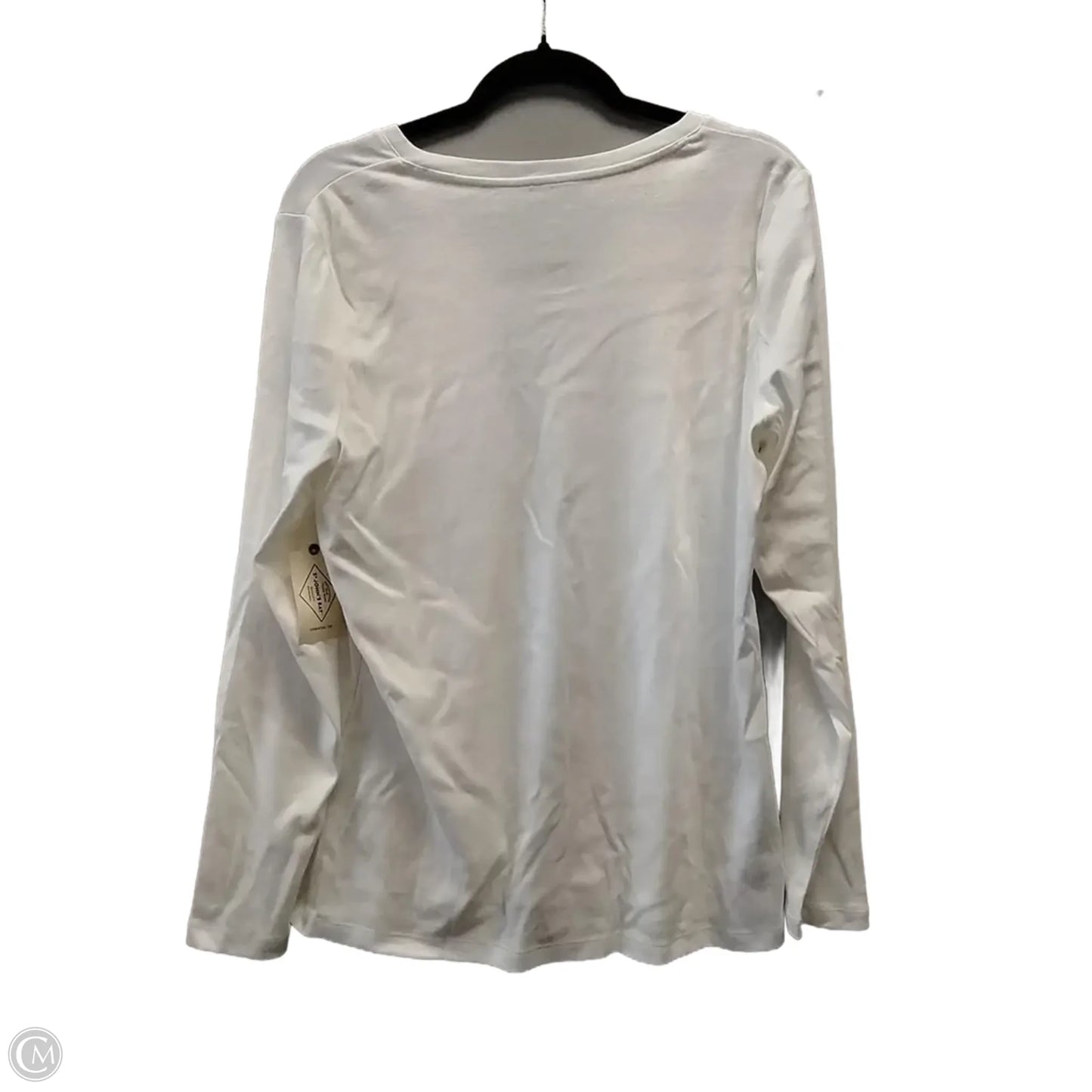 Top Long Sleeve By St Johns Bay In Beige, Size: Xl