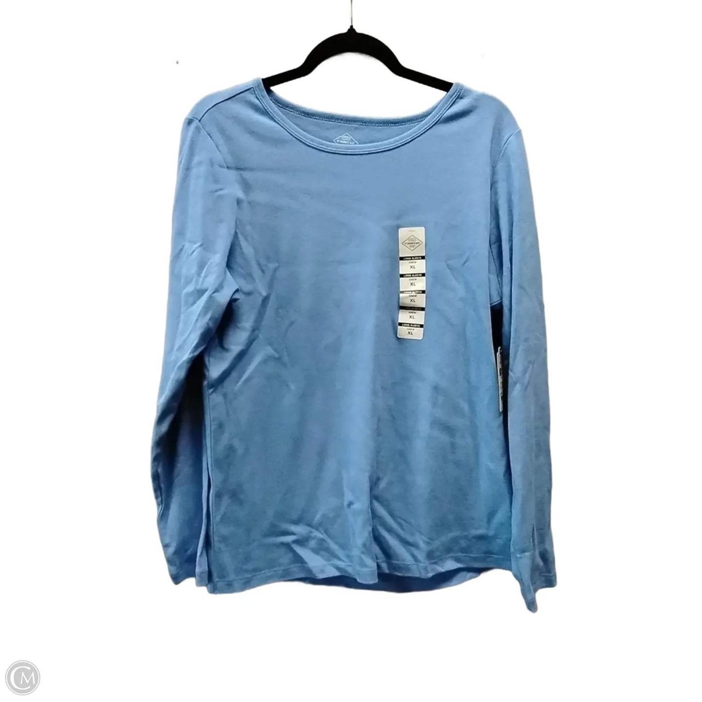 Top Long Sleeve By St Johns Bay In Blue, Size: Xl