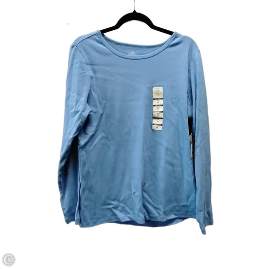 Top Long Sleeve By St Johns Bay In Blue, Size: Xl