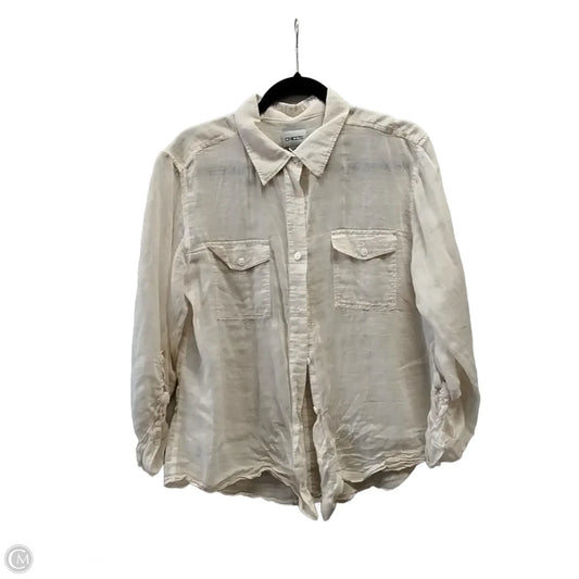 Blouse Long Sleeve By Chicos In Pink, Size: L