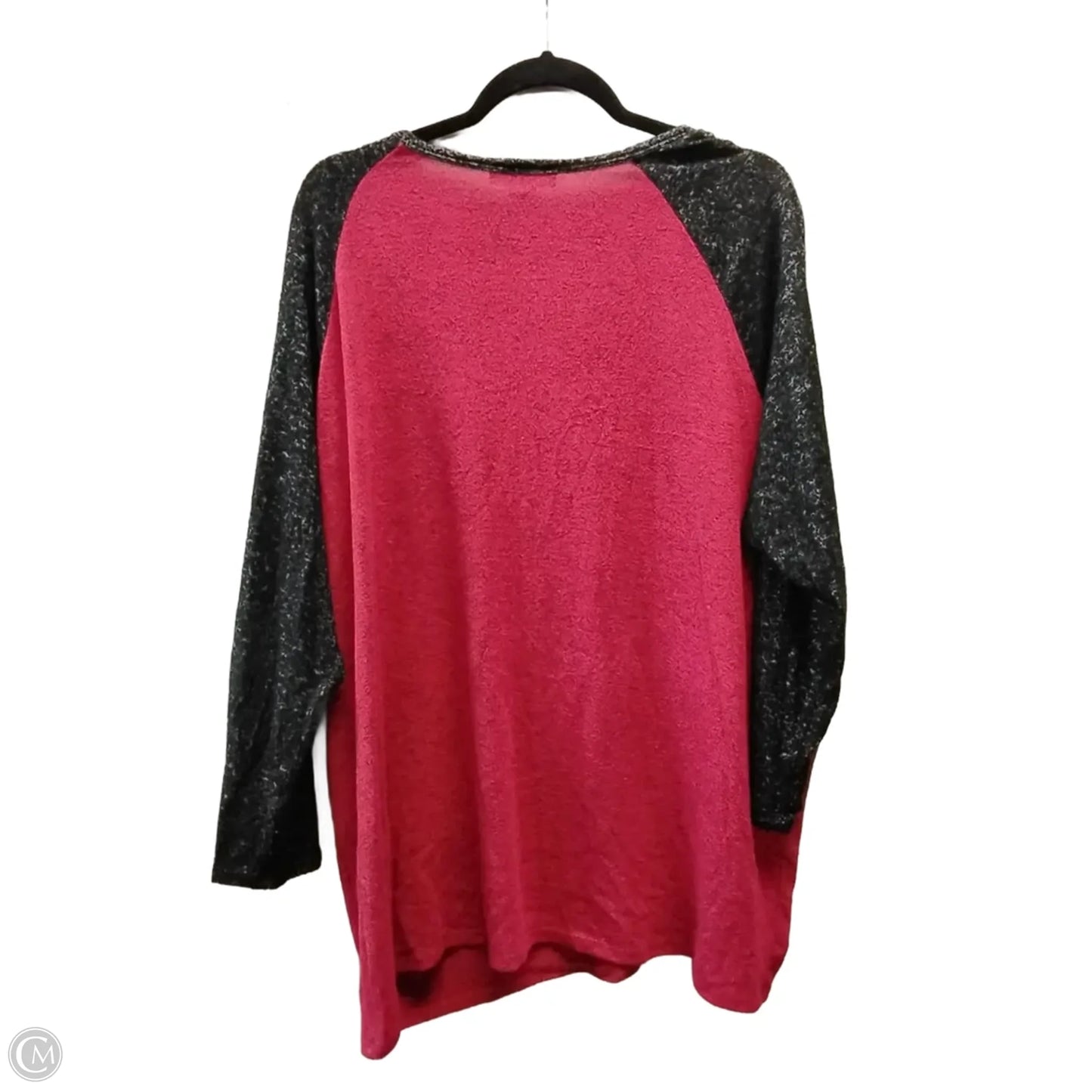 Top Long Sleeve By Moa Moa In Red, Size: 2x