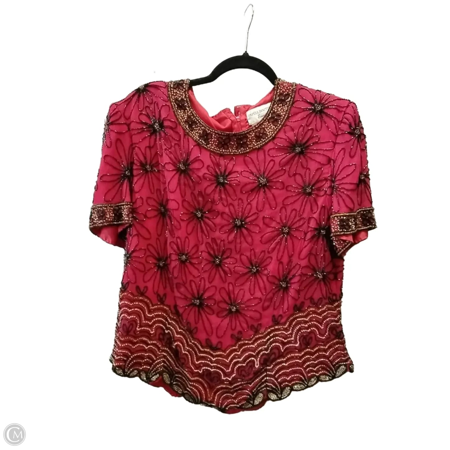 Top Short Sleeve By Cma In Red, Size: Xl