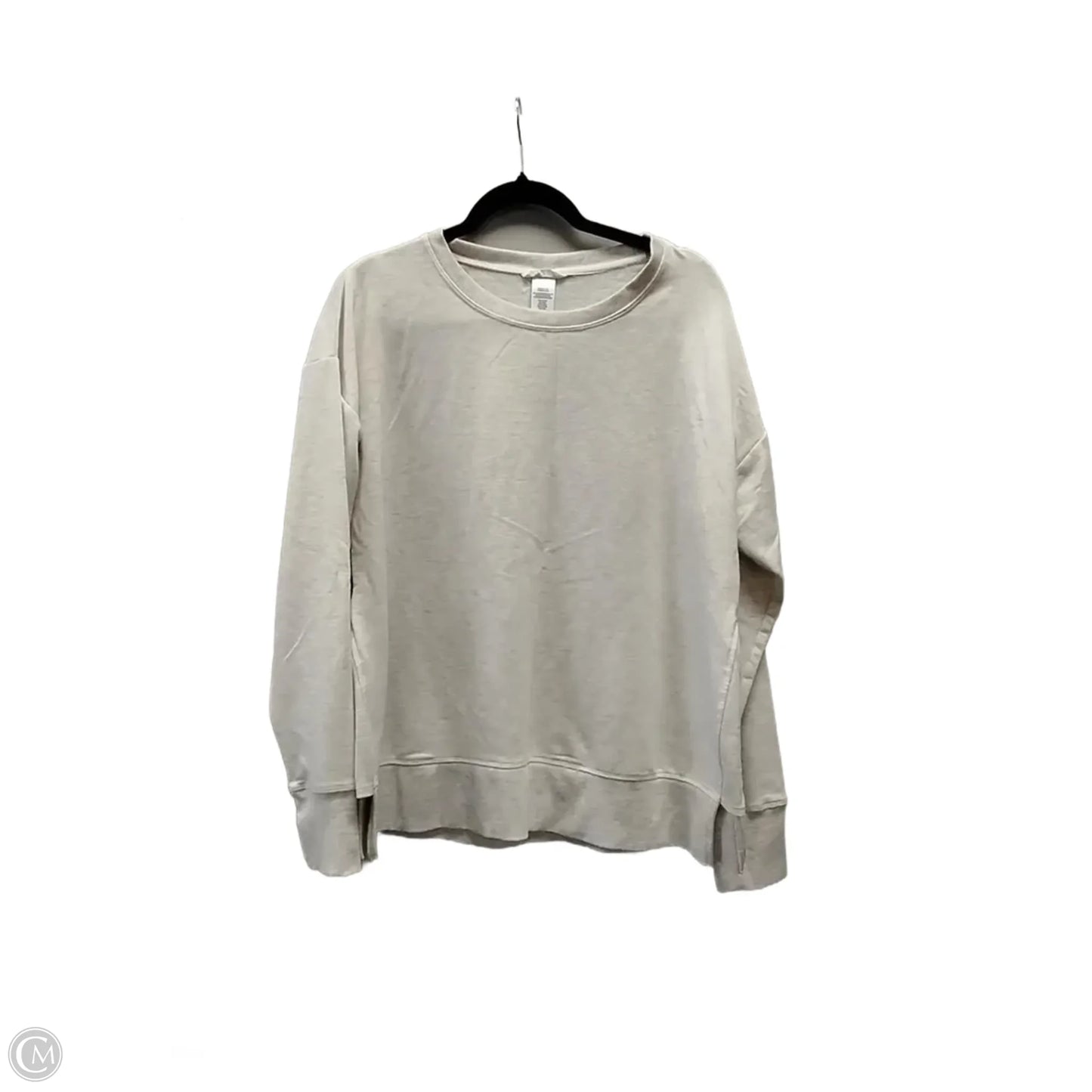 Sweatshirt Crewneck By Clothes Mentor In Beige, Size: Xl