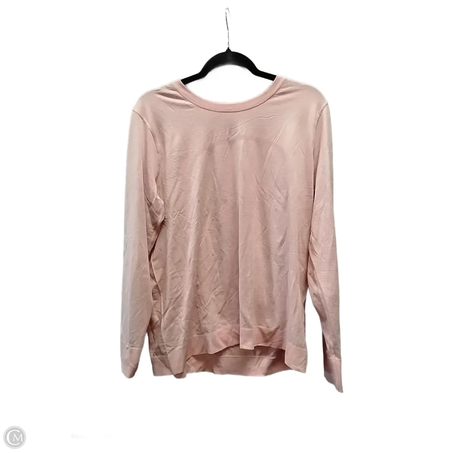 Athletic Top Long Sleeve Crewneck By Lululemon In Pink, Size: 1x