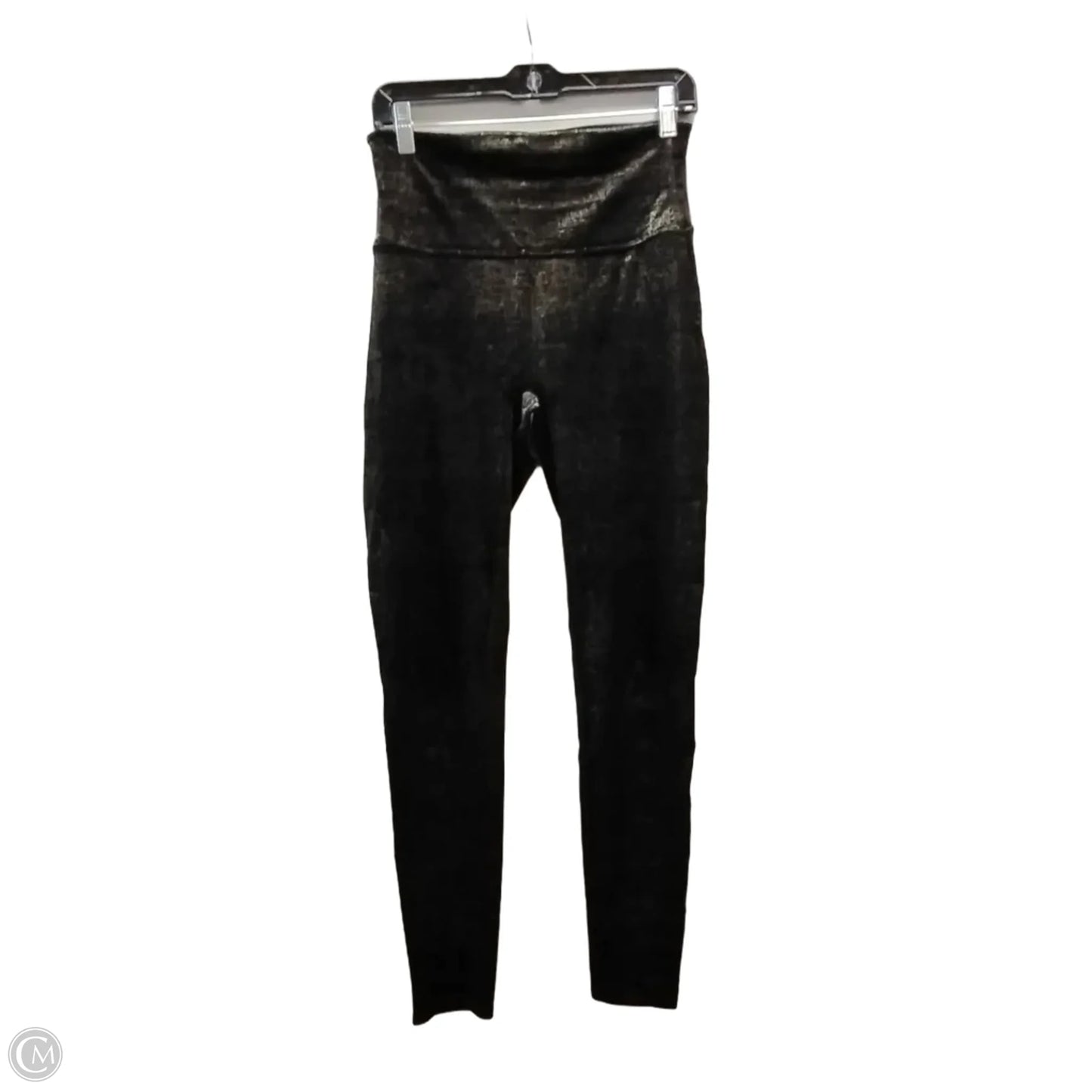 Pants Leggings By Spanx In Black & Gold, Size: L