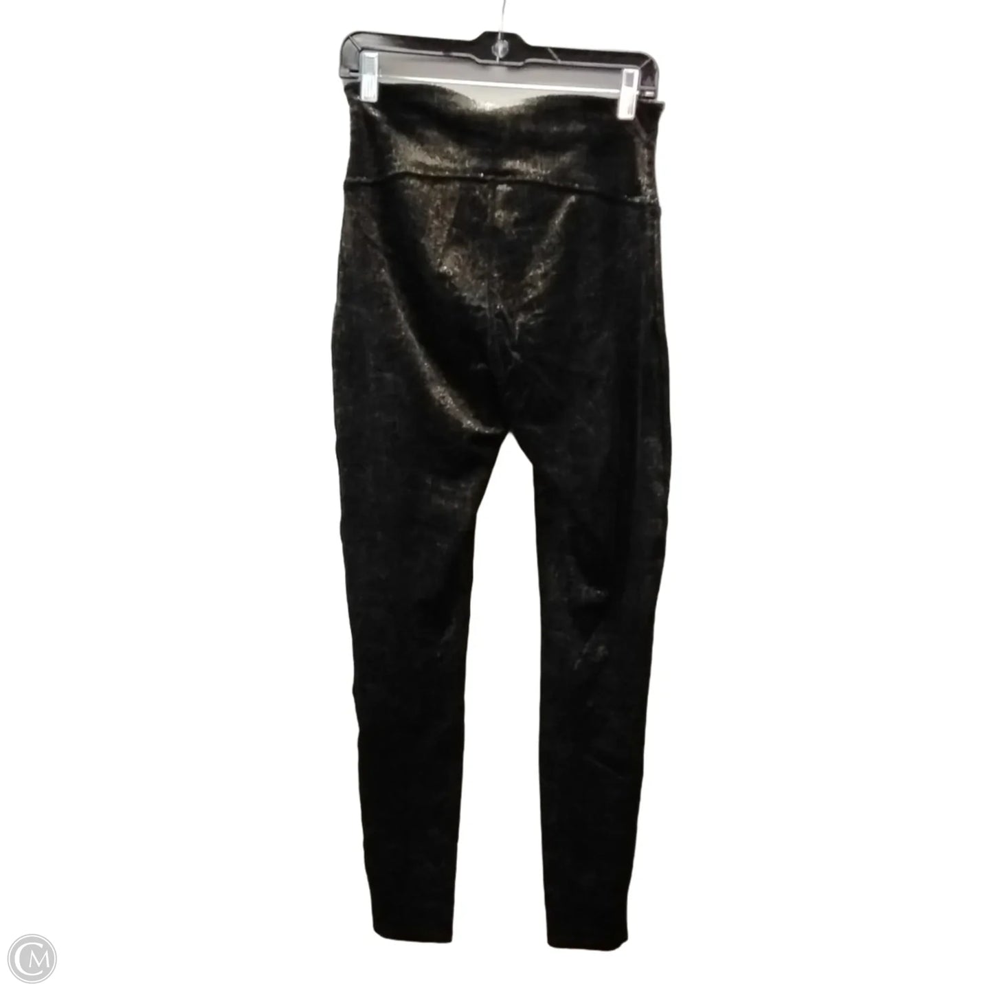 Pants Leggings By Spanx In Black & Gold, Size: L