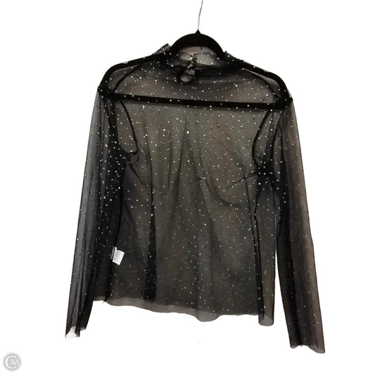 Top Long Sleeve By Cme In Black, Size: M