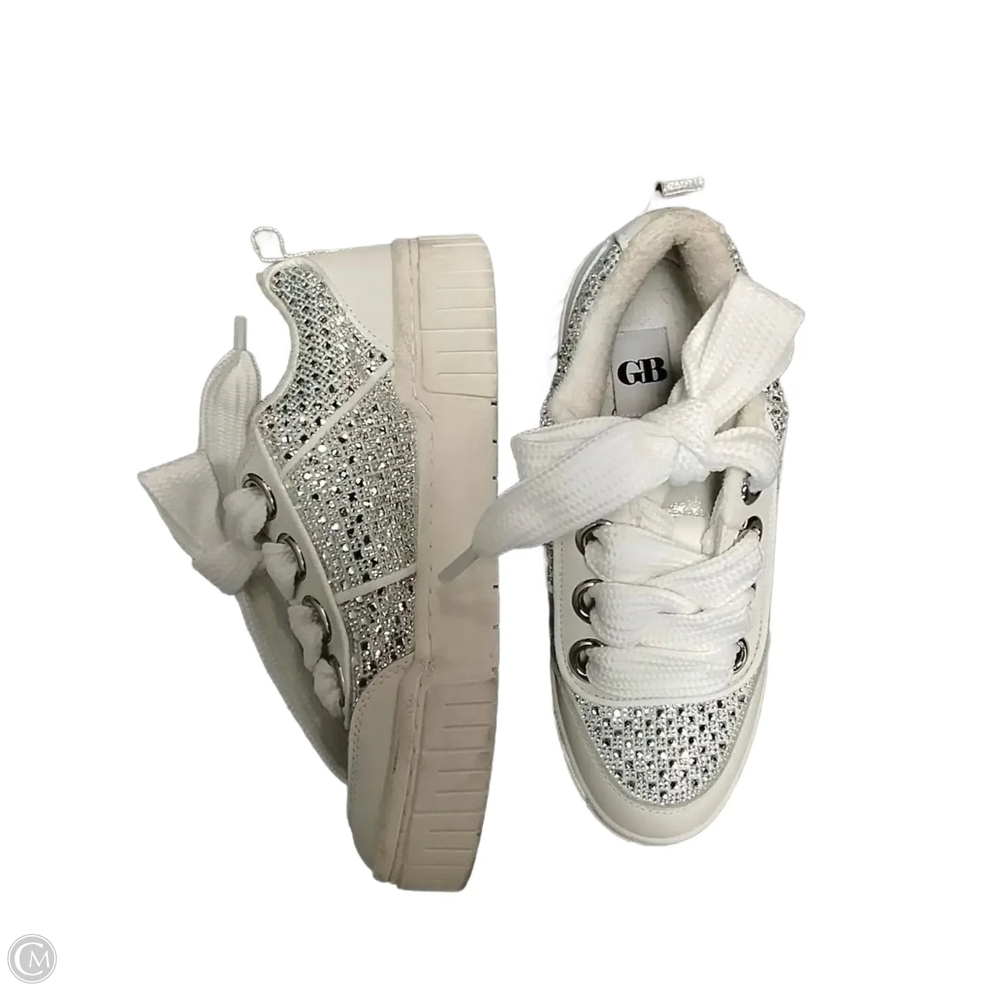 Shoes Sneakers Platform By Gb In White, Size: 10