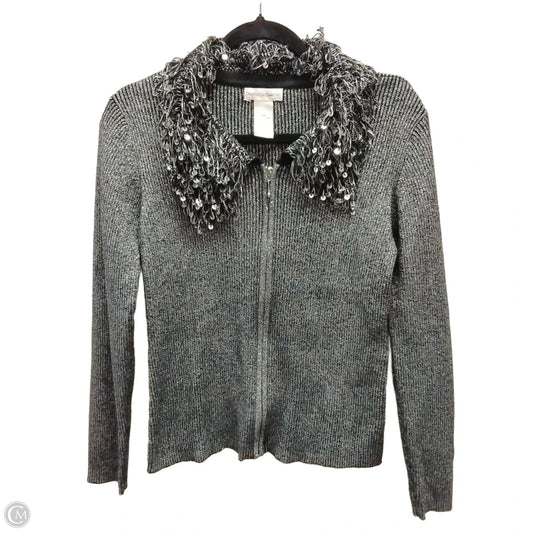 Sweater By Clothes Mentor In Silver, Size: M