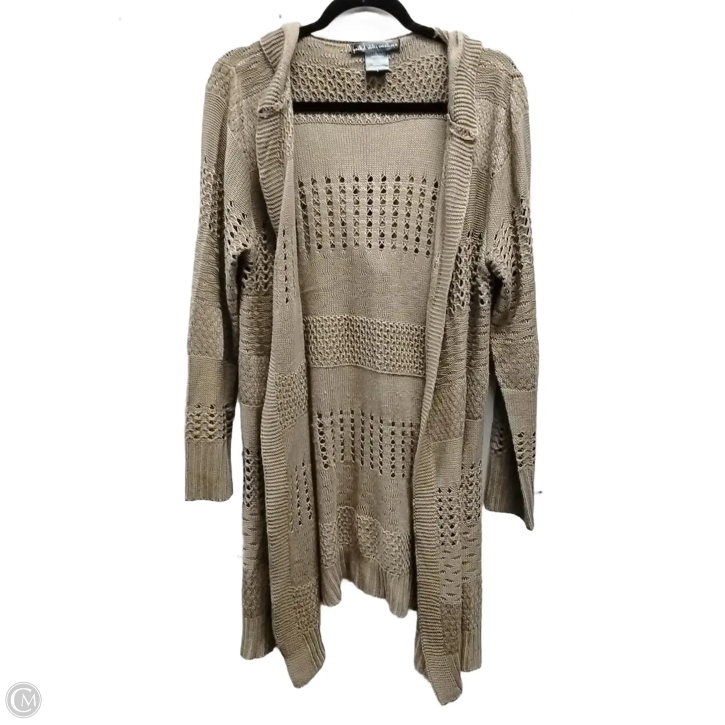 Sweater Cardigan By Clothes Mentor In Brown, Size: L