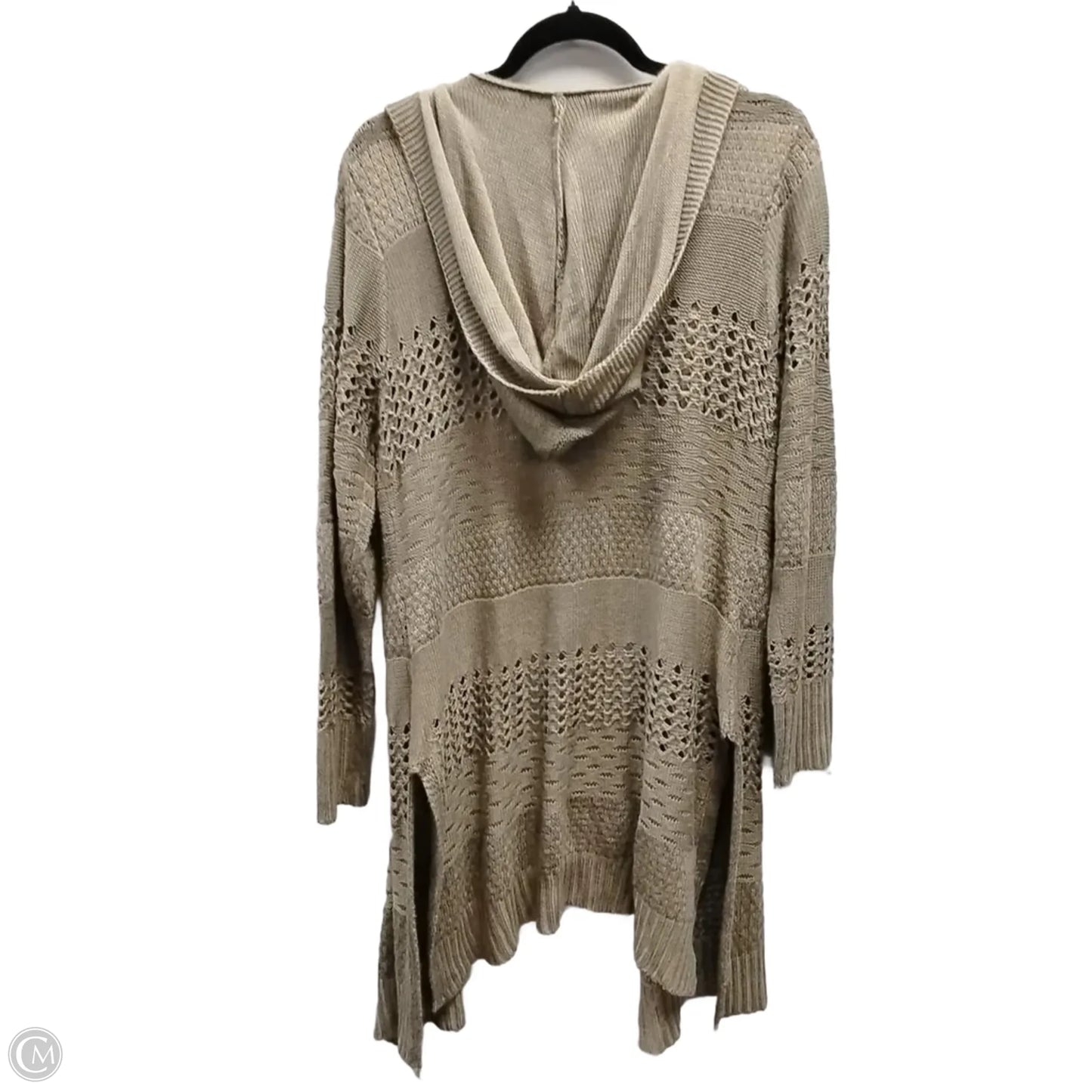 Sweater Cardigan By Clothes Mentor In Brown, Size: L