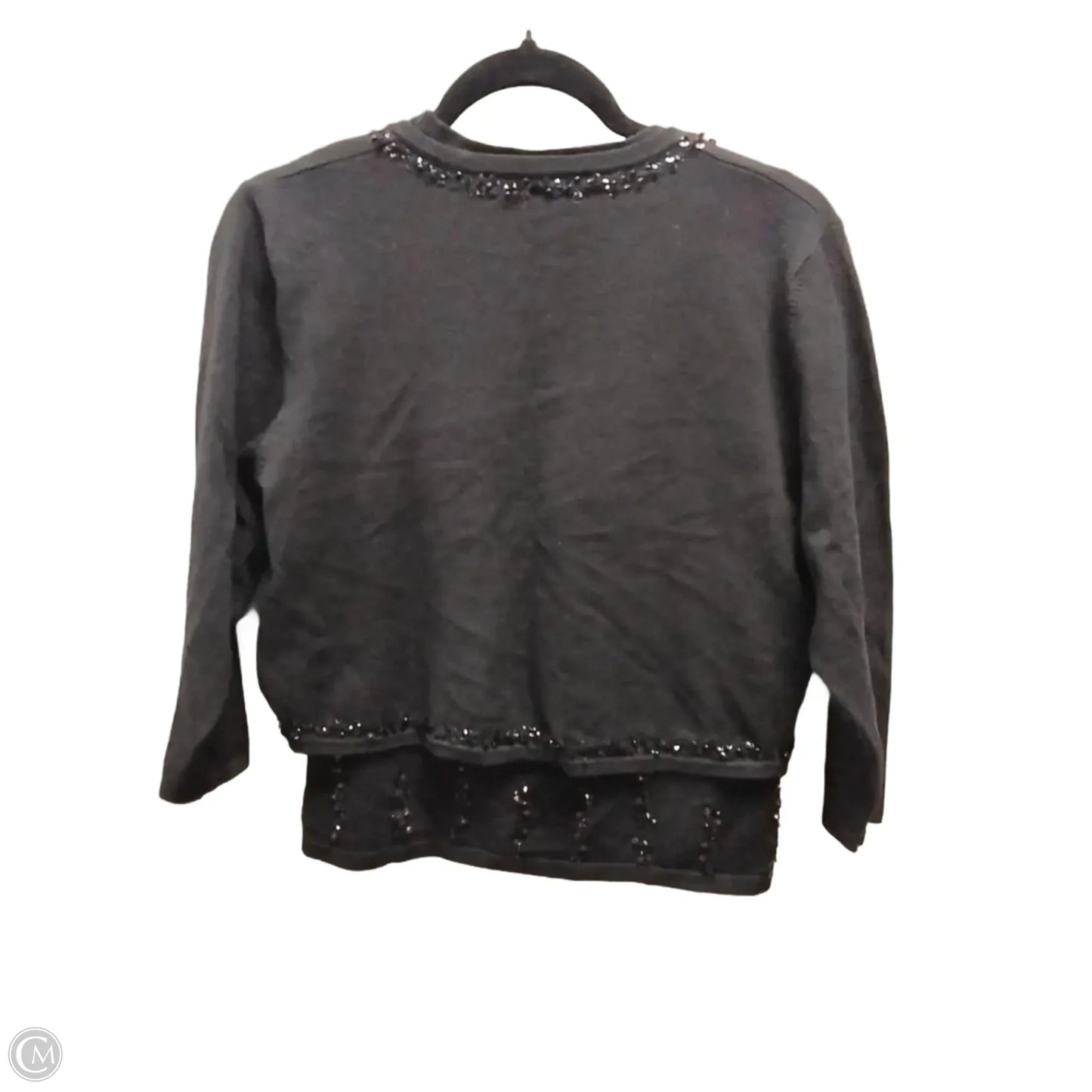 Sweater 2pc By Jade In Black, Size: L