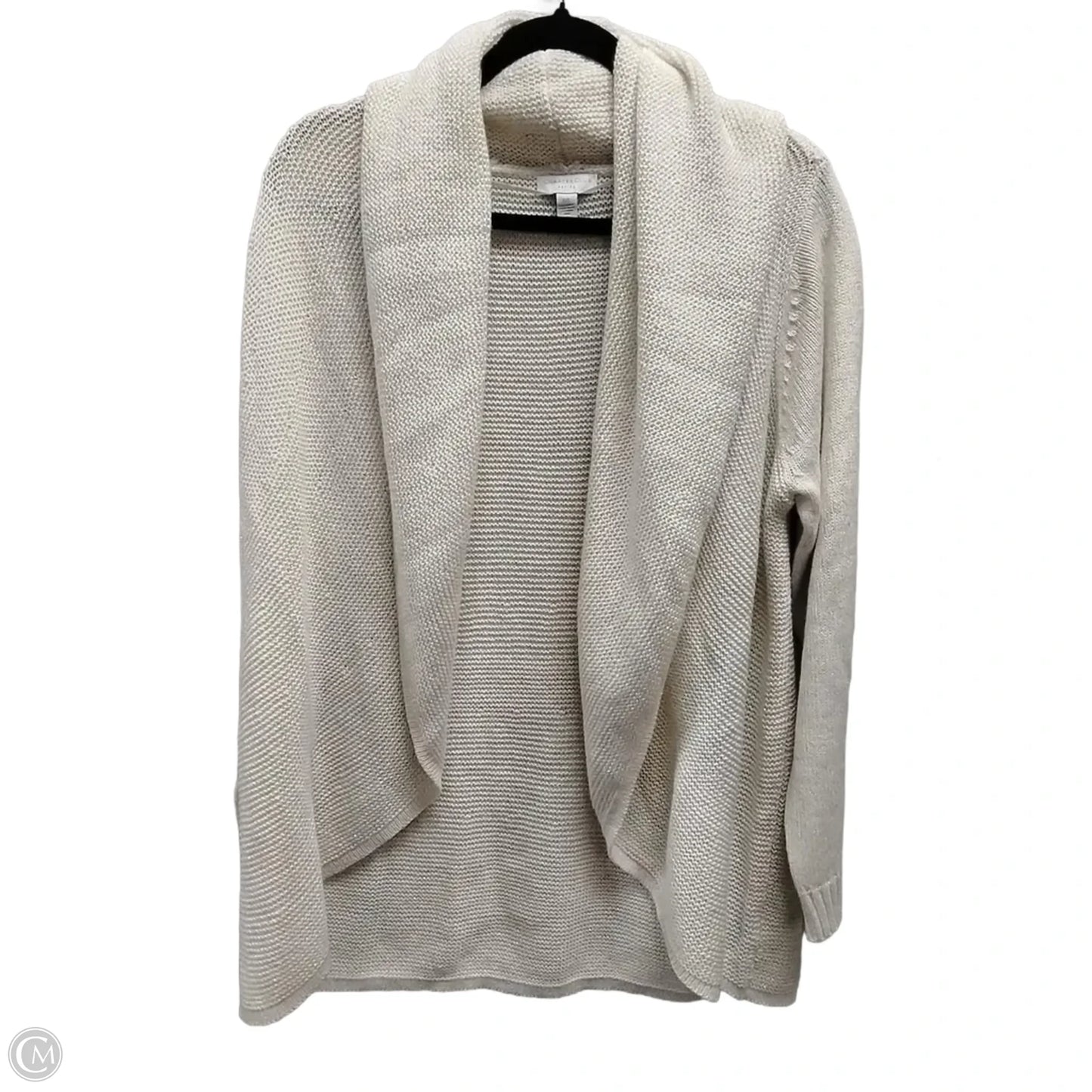 Sweater Cardigan By Charter Club In Beige, Size: Lp