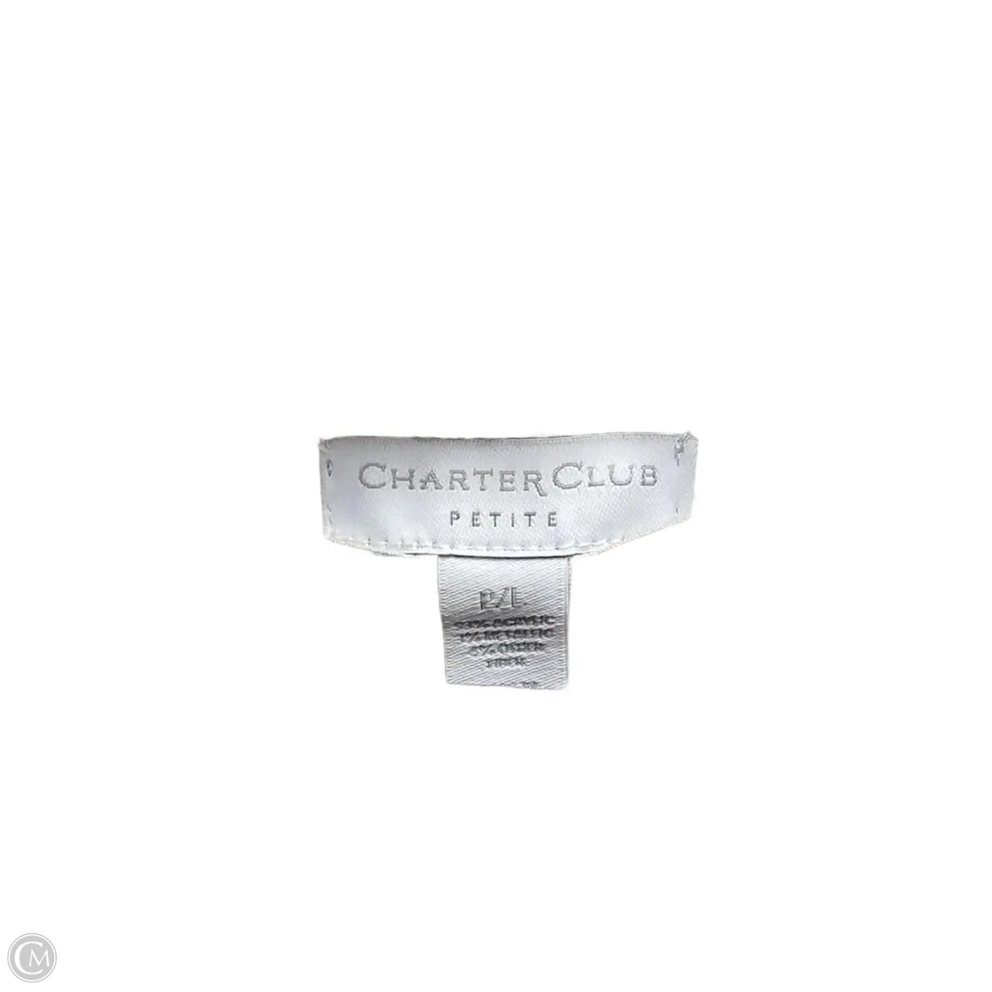 Sweater Cardigan By Charter Club In Beige, Size: Lp