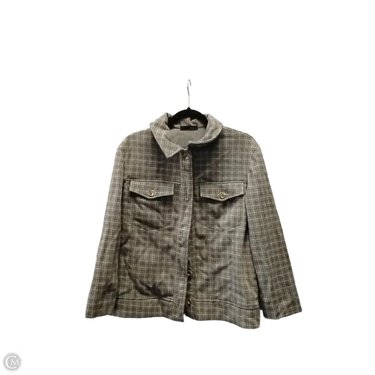 Jacket Shirt By Clothes Mentor In Plaid Pattern, Size: M