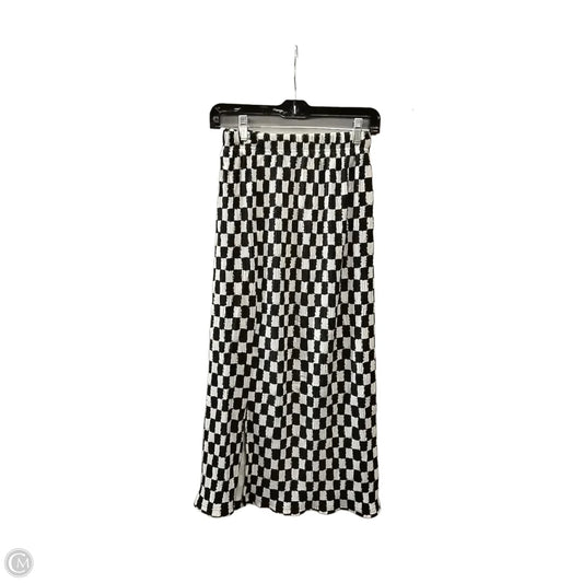 Skirt Maxi By Clothes Mentor In Black & Cream, Size: M