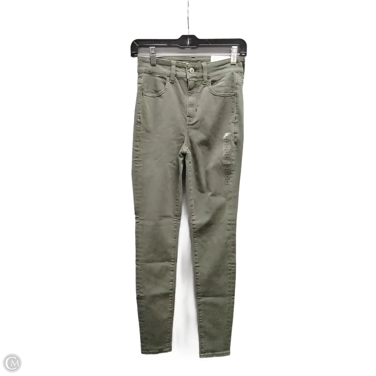 Jeans Straight By American Eagle In Green, Size: 4