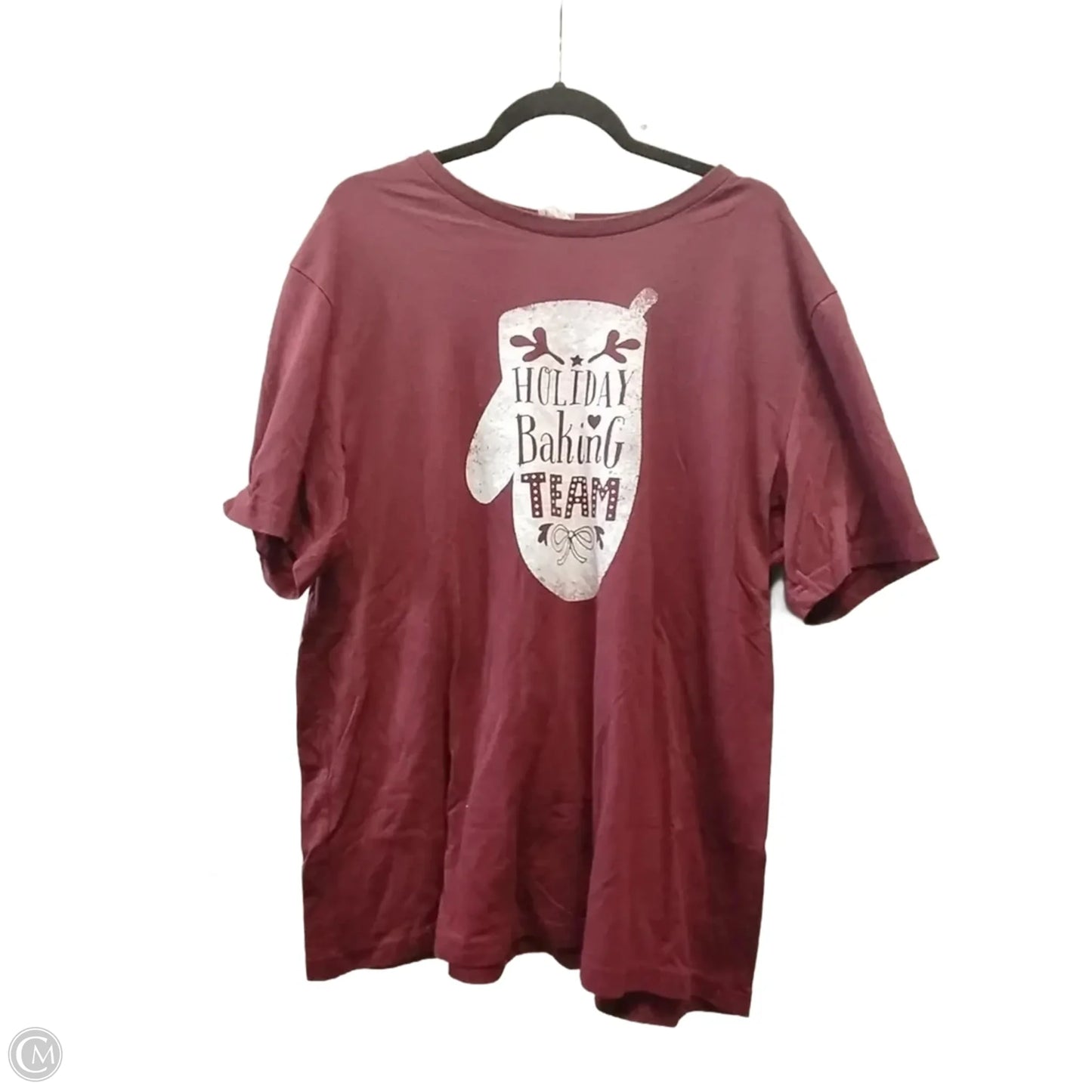 Top Short Sleeve By Canvas In Purple, Size: 2x