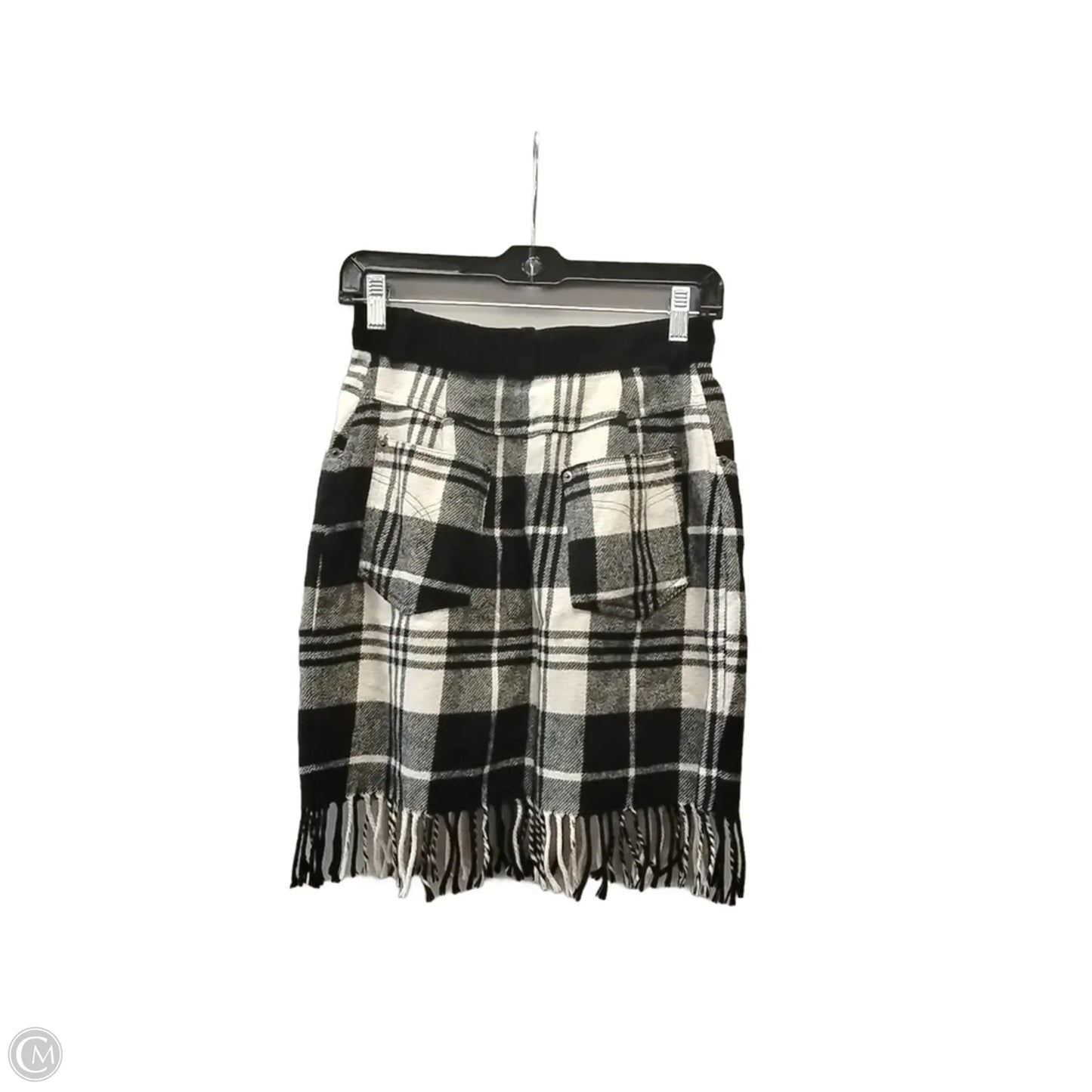 Skirt Mini & Short By Express In Checkered Pattern, Size: 8