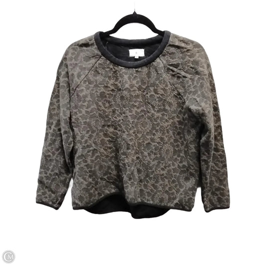 Sweatshirt Crewneck By Lou And Grey In Leopard Print, Size: M