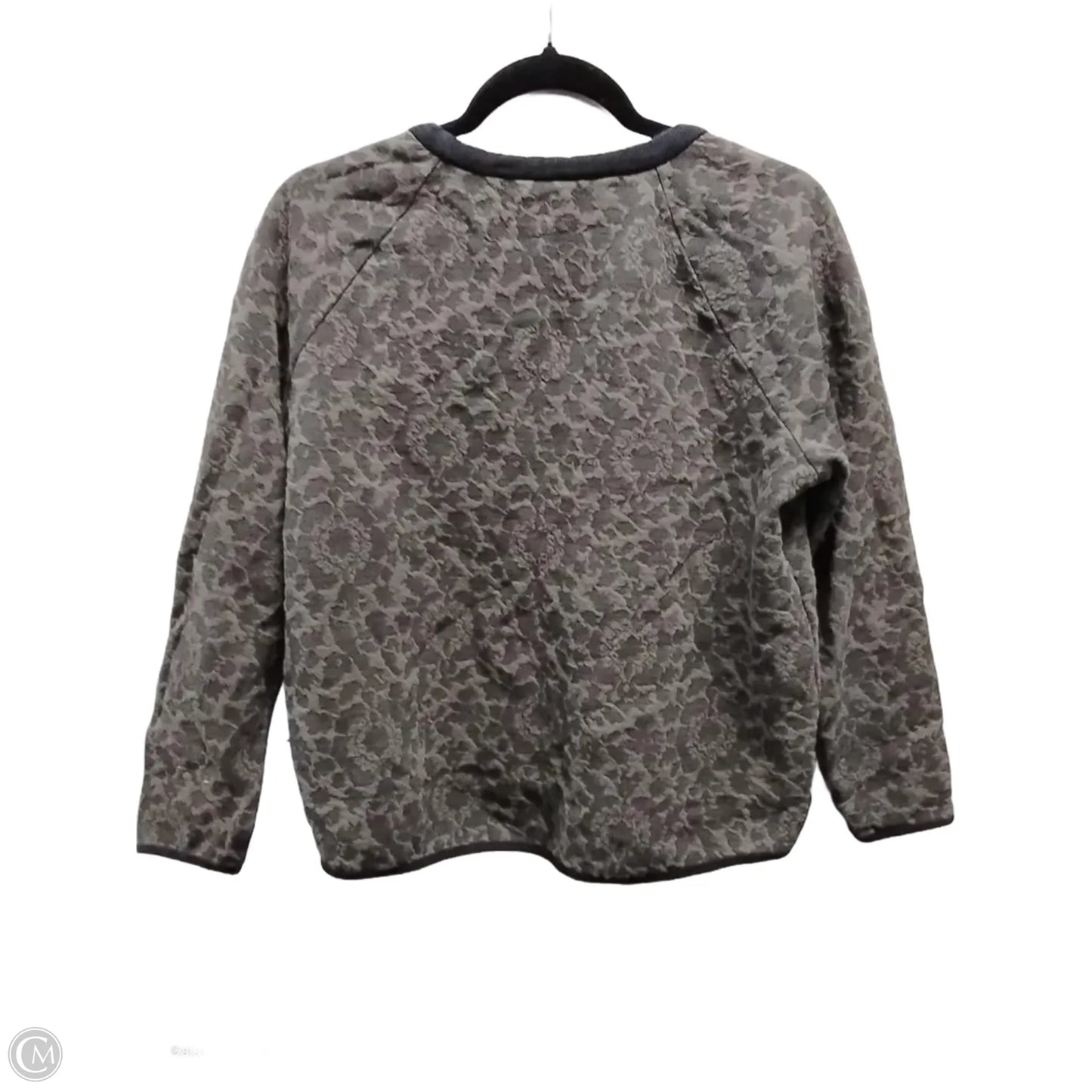 Sweatshirt Crewneck By Lou And Grey In Leopard Print, Size: M