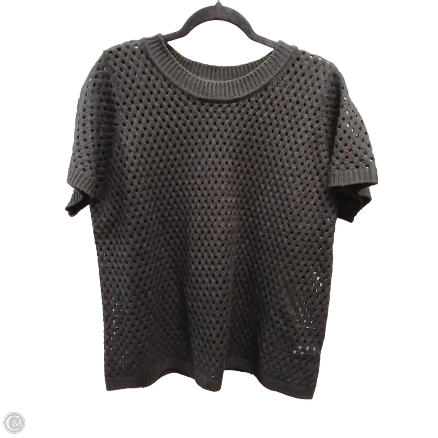 Sweater Short Sleeve By Clothes Mentor In Black, Size: 2x