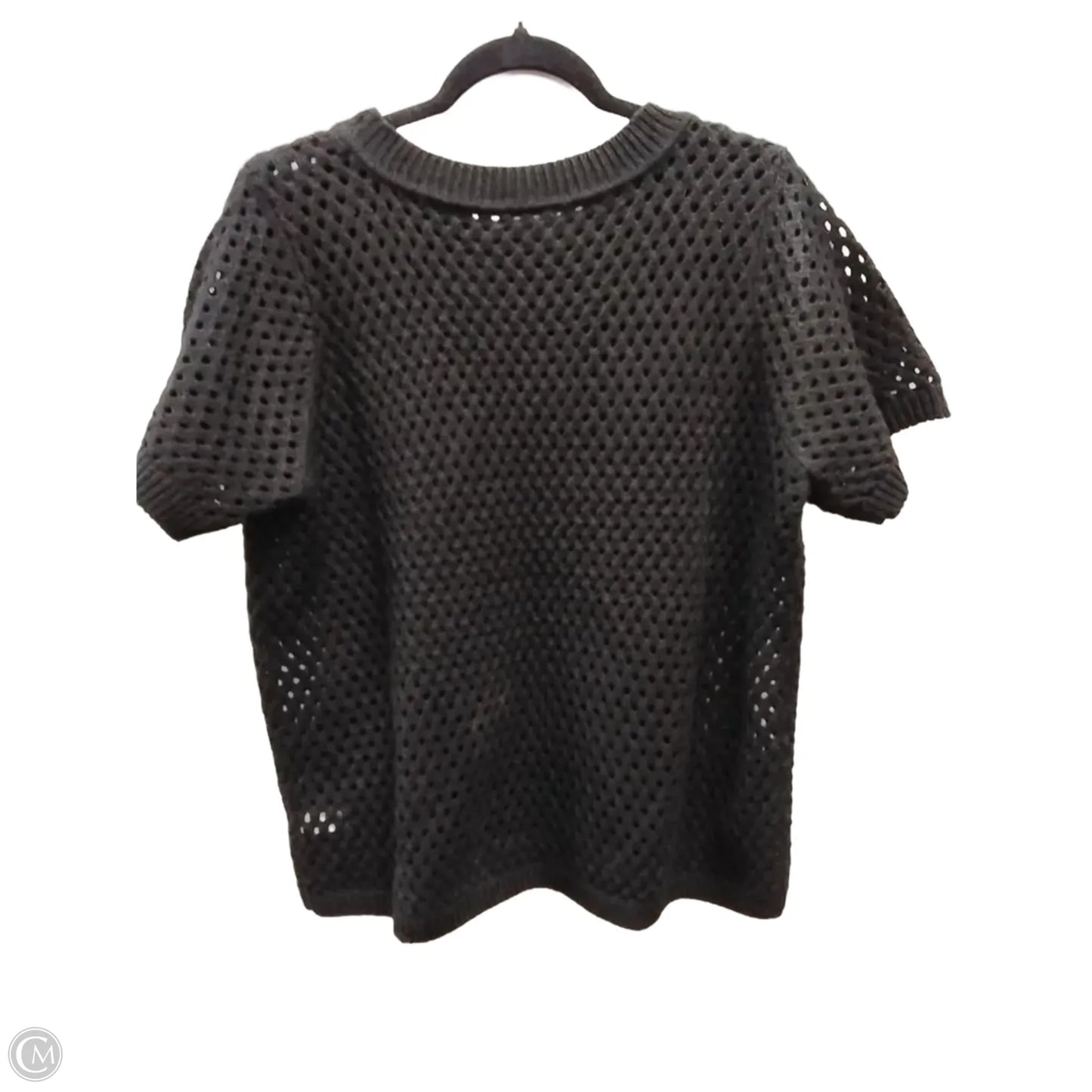 Sweater Short Sleeve By Clothes Mentor In Black, Size: 2x