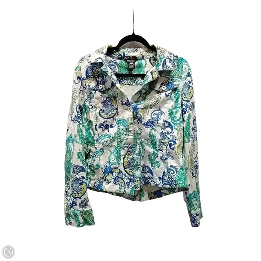 Top Long Sleeve By Multiples In Paisley Print, Size: L