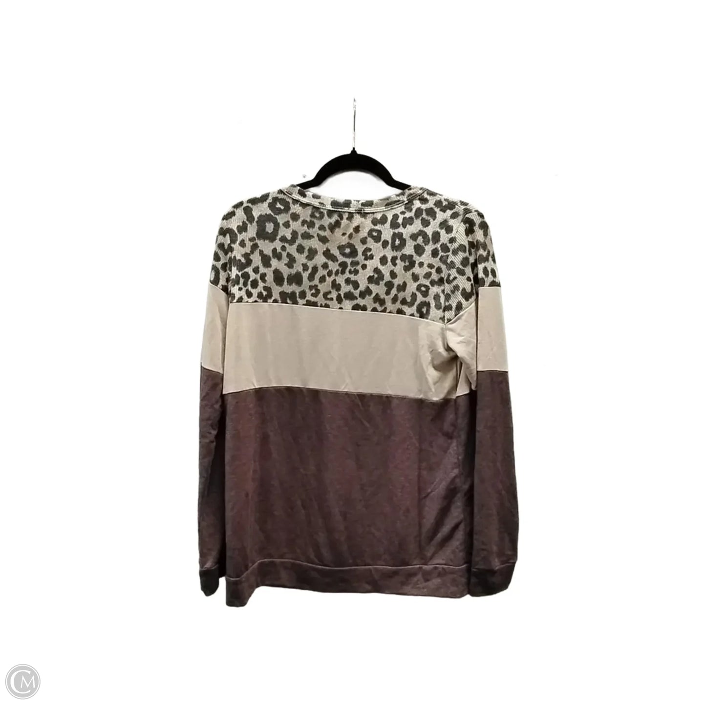 Top Long Sleeve By Clothes Mentor In Animal Print, Size: 2x