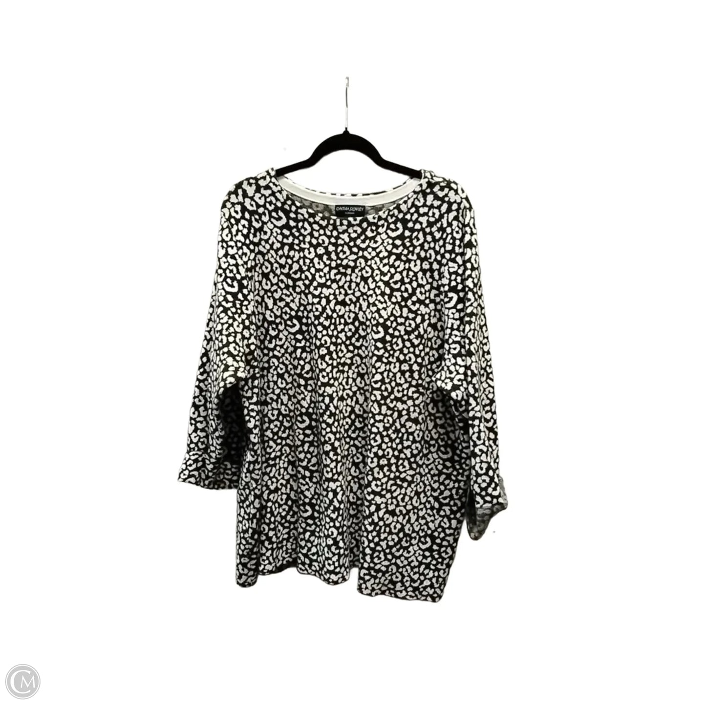 Sweater By Cynthia Rowley In Leopard Print, Size: 3x
