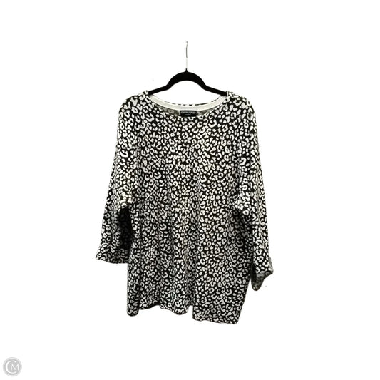 Sweater By Cynthia Rowley In Leopard Print, Size: 3x