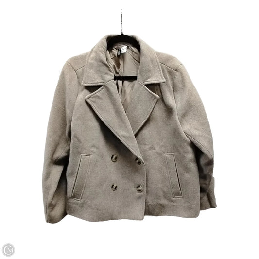 Coat Peacoat By Divided In Brown, Size: Xl