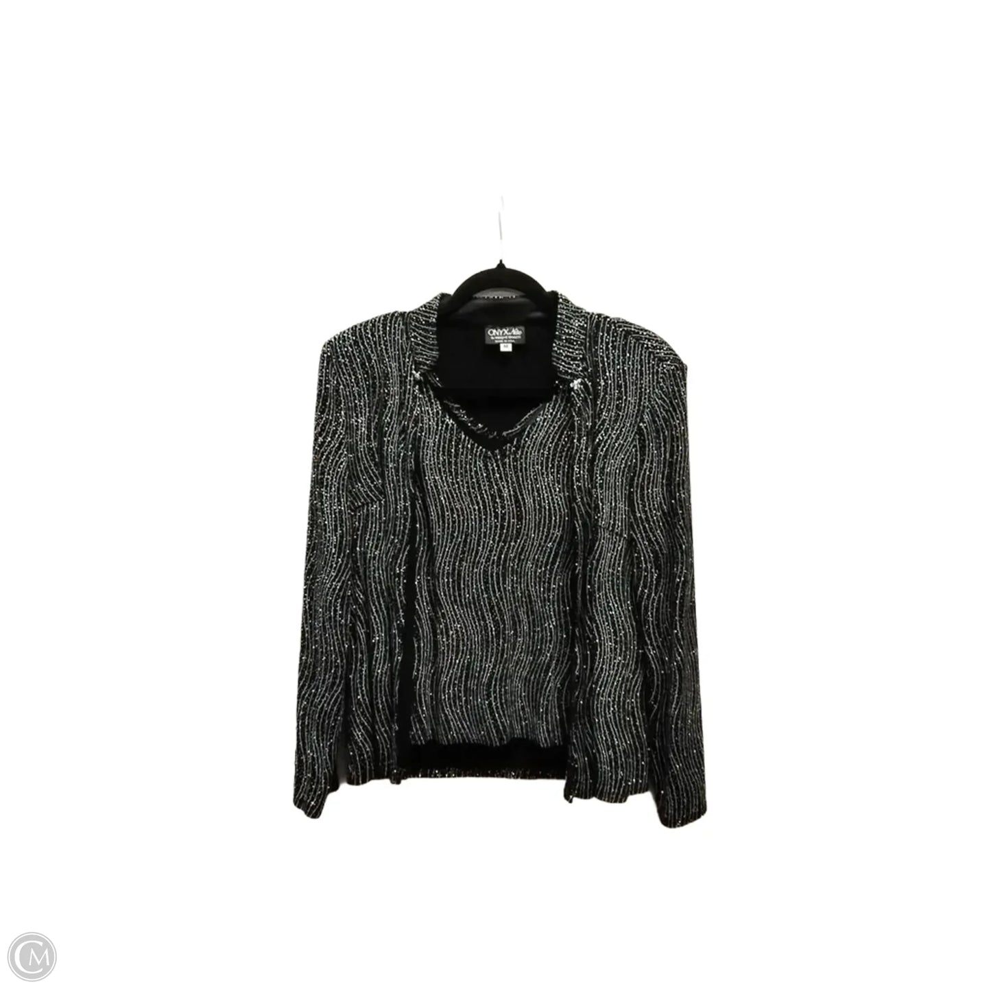 Top Cami By Onyx In Black & Silver, Size: M