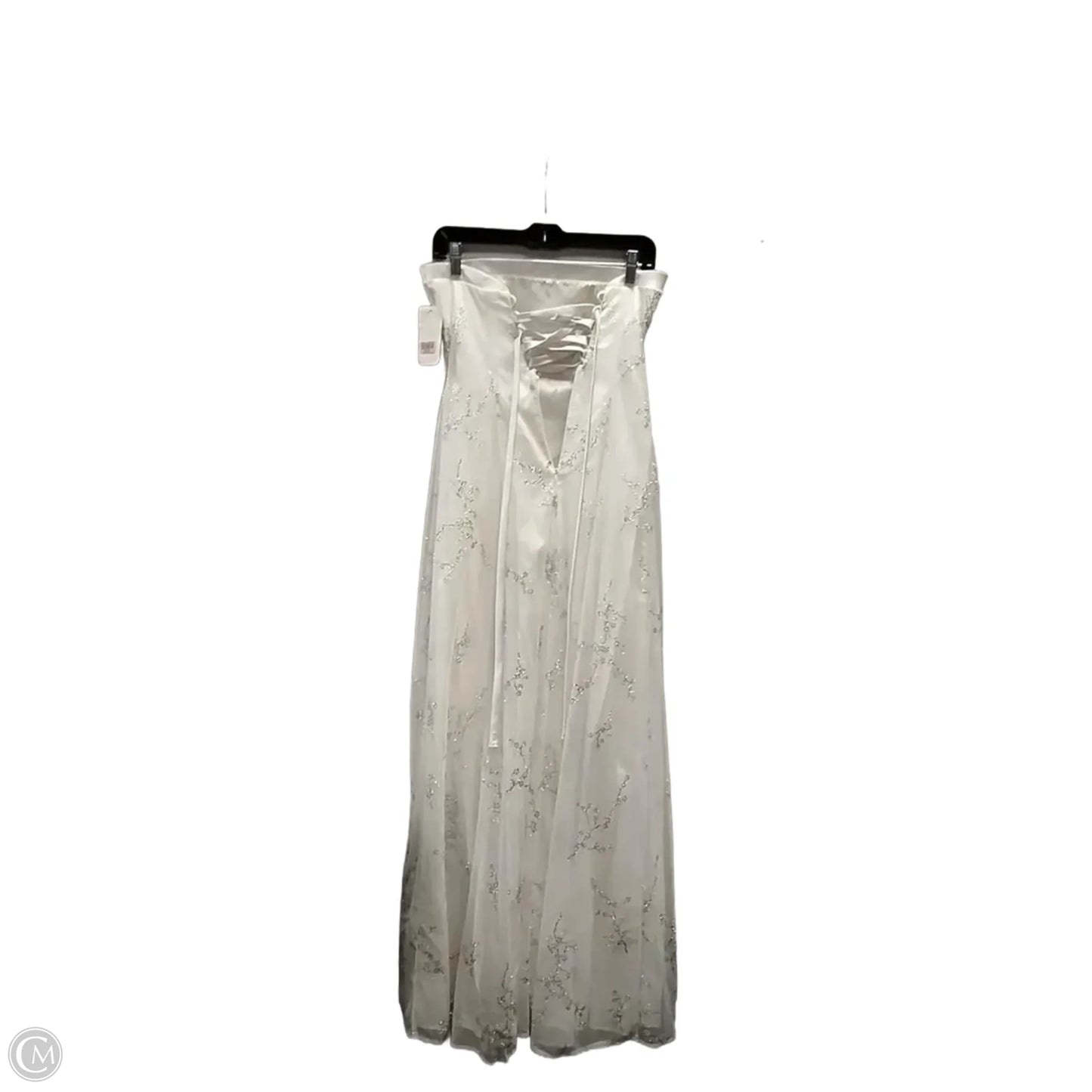 Dress Party Long By Cmb In Silver & White, Size: 3