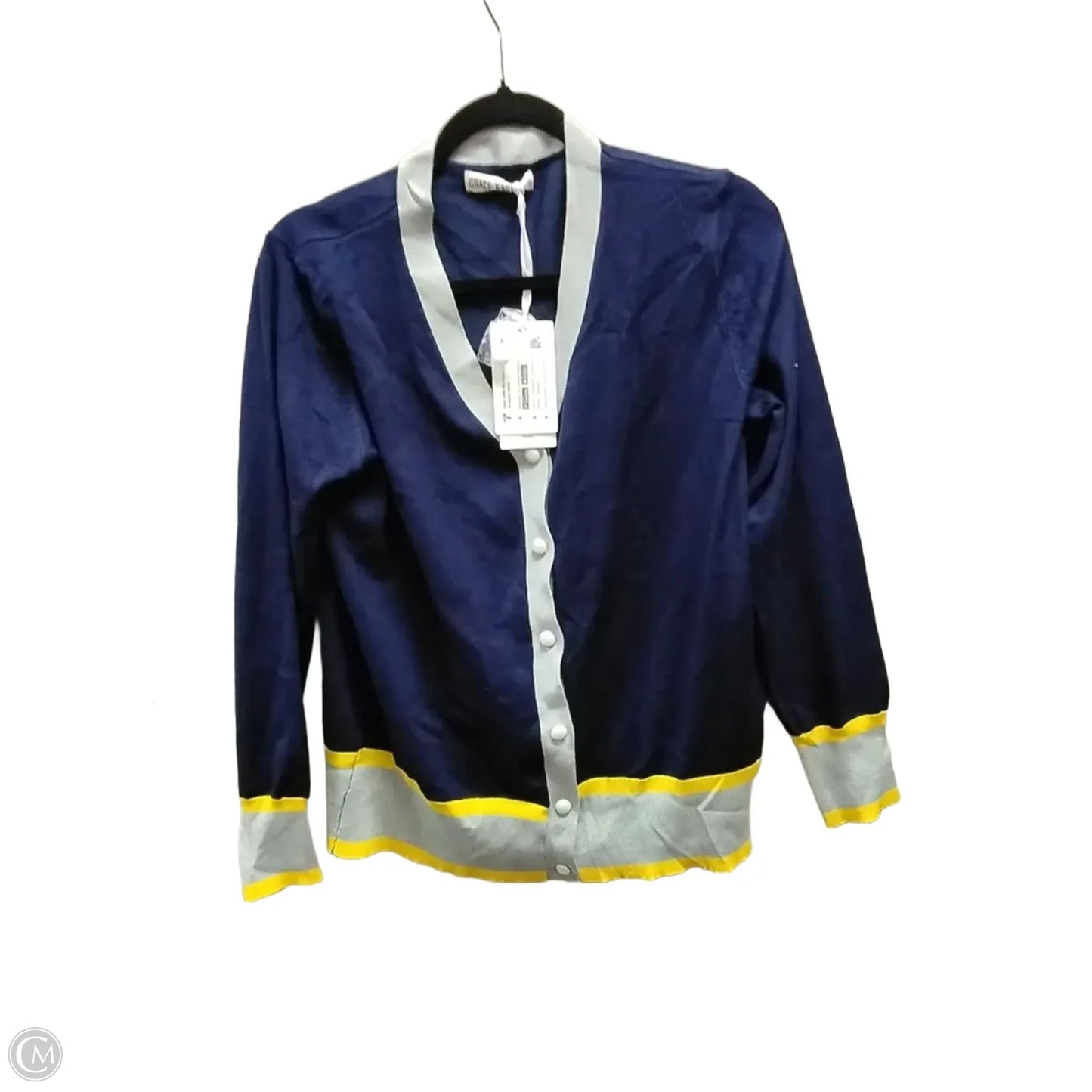 Sweater By Grace Karin In Blue & Grey, Size: Xl