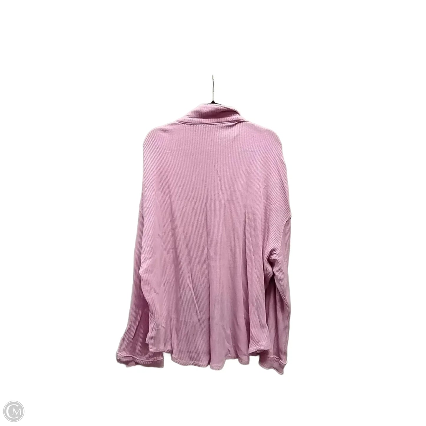 Top Long Sleeve By Double Zero In Pink, Size: L