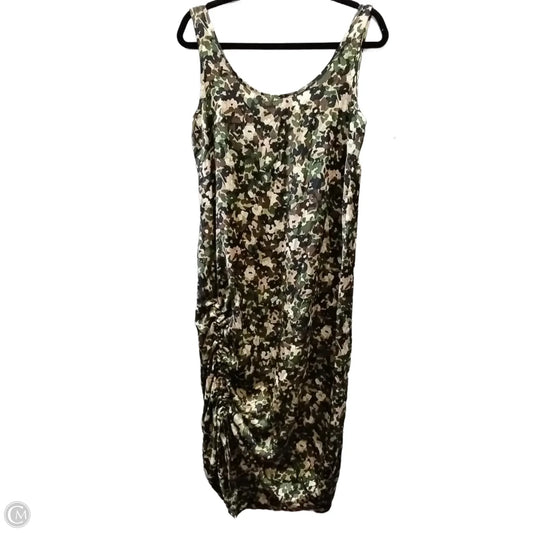 Dress Casual Midi By Zara In Camouflage Print, Size: S
