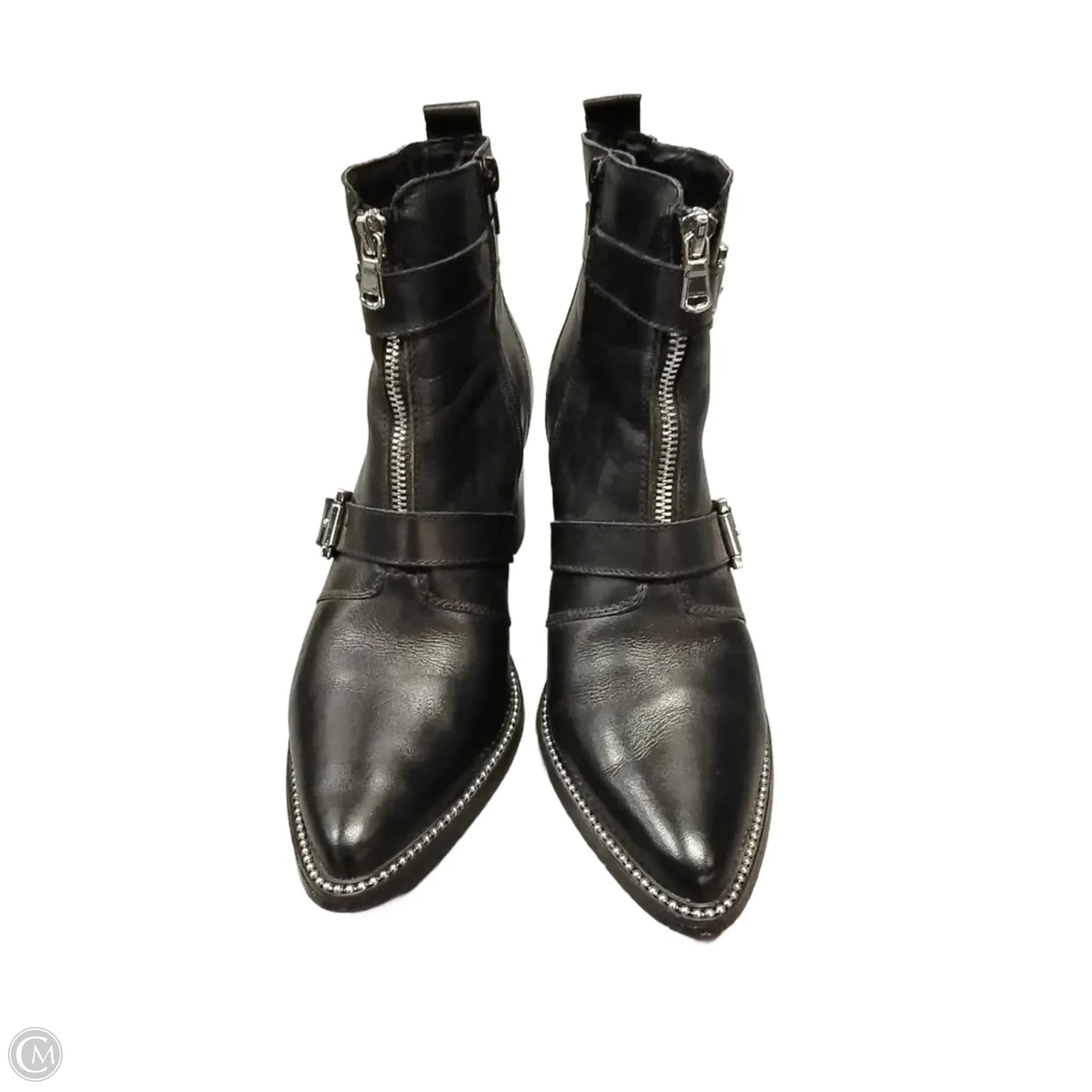 Boots Ankle Heels By Steve Madden In Black, Size: 10