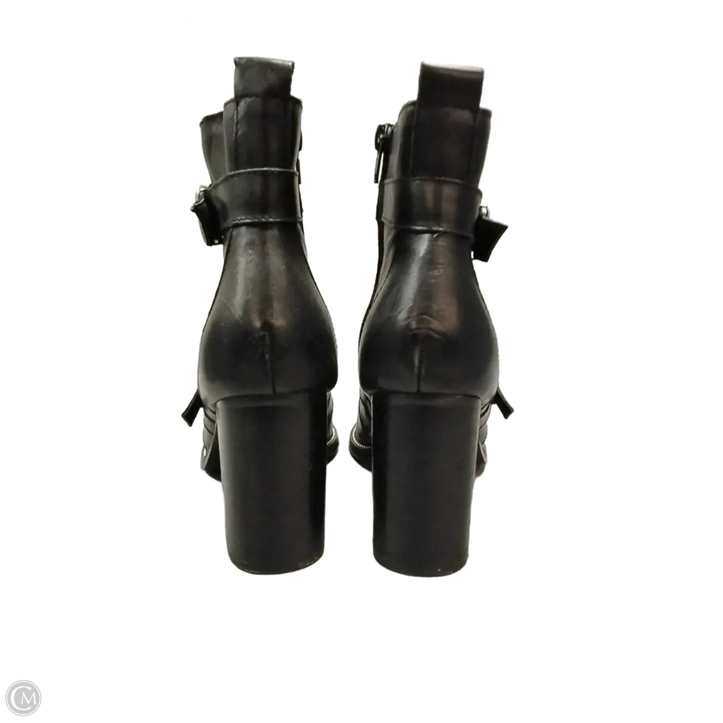 Boots Ankle Heels By Steve Madden In Black, Size: 10