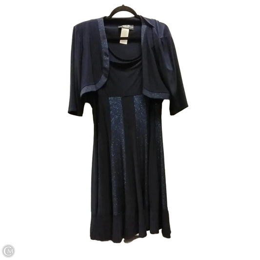 Dress Set 2pc By Clothes Mentor In Blue, Size: 18
