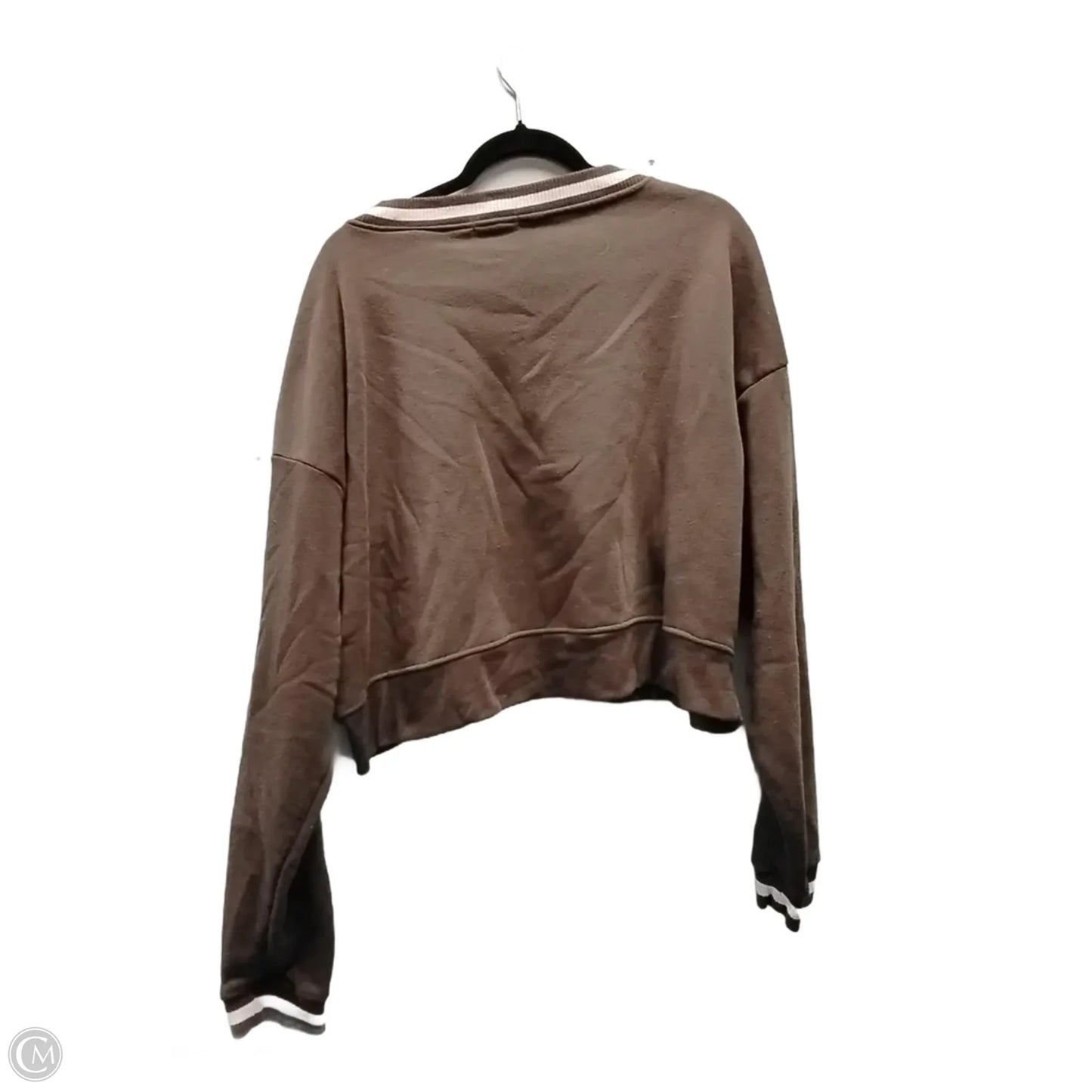 Sweatshirt Crewneck By Clothes Mentor In Brown, Size: Xl