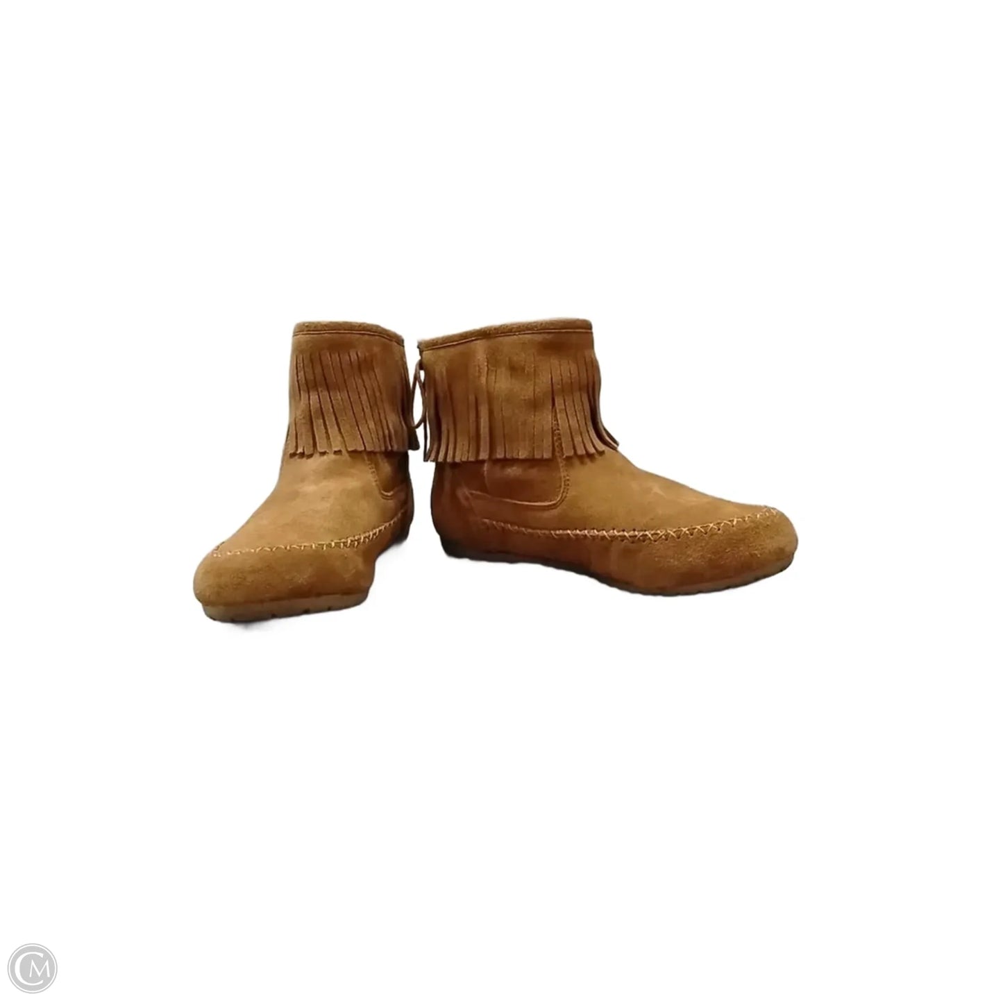 Boots Ankle Flats By Clothes Mentor In Tan, Size: 6