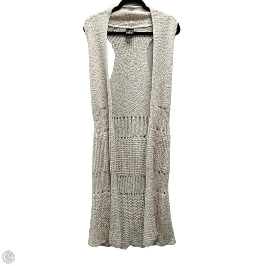 Vest Sweater By Clothes Mentor In Beige, Size: S