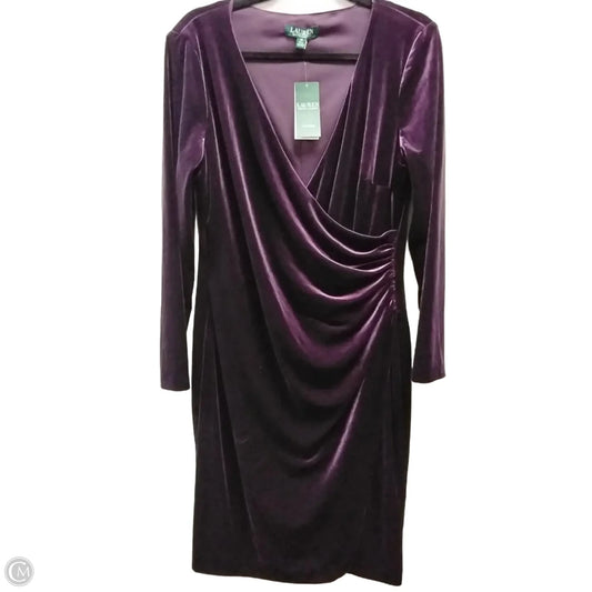 Dress Casual Short By Lauren By Ralph Lauren In Purple, Size: 12