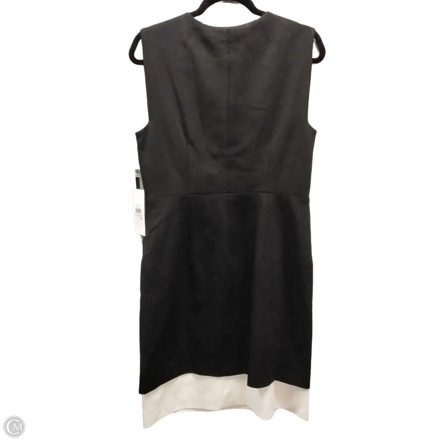 Dress Casual Maxi By Dkny In Black & Cream, Size: 10