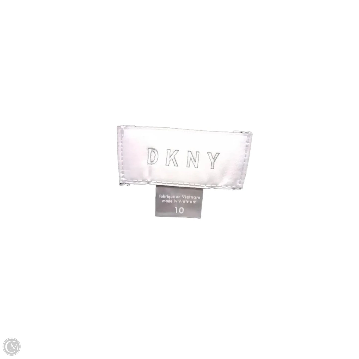 Dress Casual Maxi By Dkny In Black & Cream, Size: 10